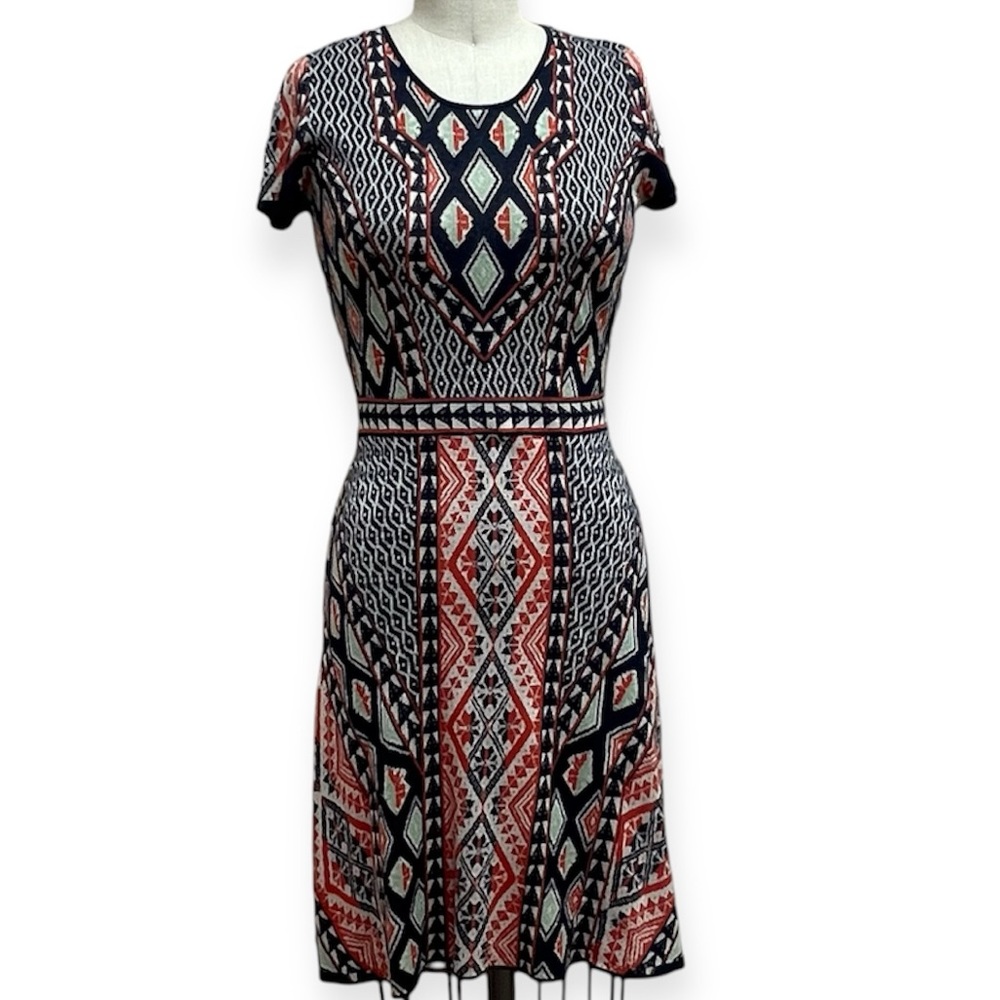 Vintage BCBGMaxAzria Kayla Fair Isle Dress - Picture 1 of 8